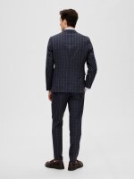 SELECTED - SLHSLIM-OASIS LINEN NAVY CHK B