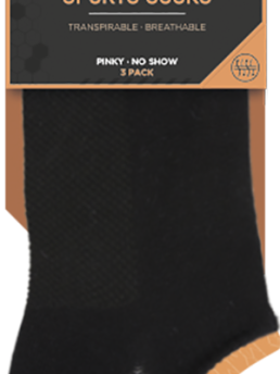 YSABEL MORA - BREATHABLE NO-SHOW SOCKS 3 PAC
