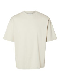 SELECTED - SLHLOOSEOSCAR SS O-NECK TEE NO