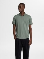SELECTED - SLHFAVE ZIP SS POLO NOOS