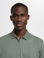 SELECTED - SLHFAVE ZIP SS POLO NOOS