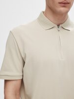 SELECTED - SLHFAVE ZIP SS POLO NOOS