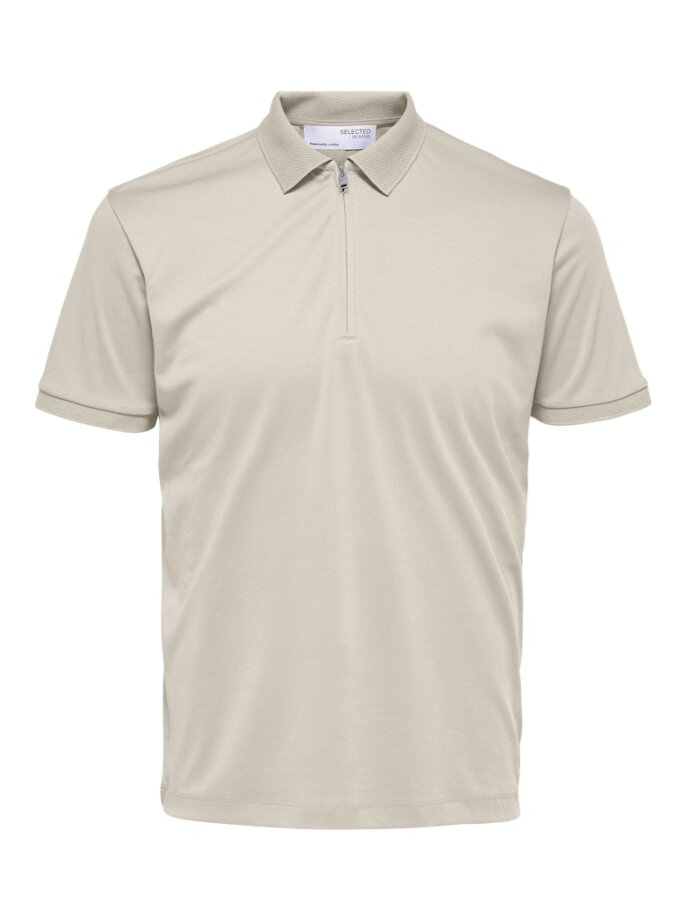 SELECTED - SLHFAVE ZIP SS POLO NOOS