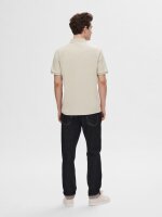 SELECTED - SLHFAVE ZIP SS POLO NOOS