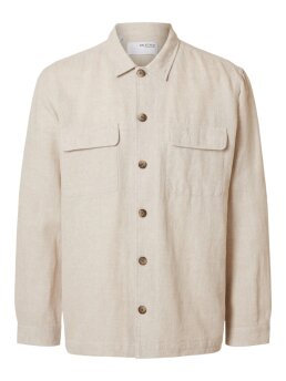 SELECTED - SLH-LEROY LINEN BLEND OVERSHIR