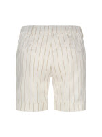 RED BUTTON - Cleo short cotton linen stripe