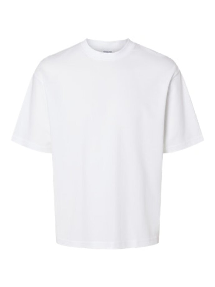 SELECTED - SLHLOOSEOSCAR SS O-NECK TEE NO