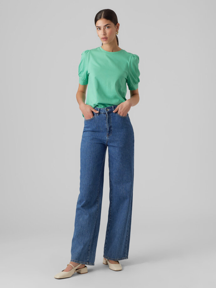 VERO MODA - AWKERRY 2/4 O-NECK TOP NOOS