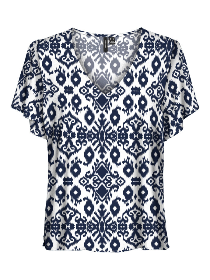 VERO MODA - VMEASY JOY V-NECK SS BLOUSE