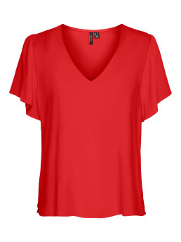 VERO MODA - VMEASY JOY V-NECK SS BLOUSE