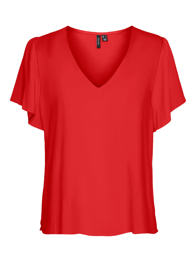 VERO MODA - VMEASY JOY V-NECK SS BLOUSE