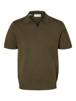 SELECTED - SLHTELLER SS KNIT POLO NOOS