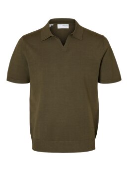 SELECTED - SLHTELLER SS KNIT POLO NOOS