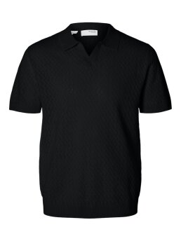 SELECTED - SLHTELLER SS KNIT POLO NOOSSLH