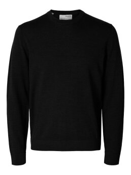 SELECTED - SLHTRAY LS KNIT MERINO CREW