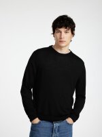 SELECTED - SLHTRAY LS KNIT MERINO CREW