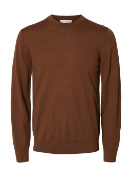 SELECTED - SLHTRAY LS KNIT MERINO CREW