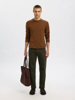 SELECTED - SLHTRAY LS KNIT MERINO CREW