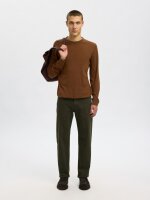 SELECTED - SLHTRAY LS KNIT MERINO CREW