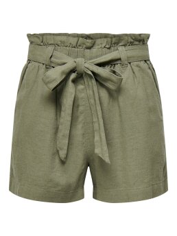JDY - JDYSAY MW LINEN BELT SHORTS