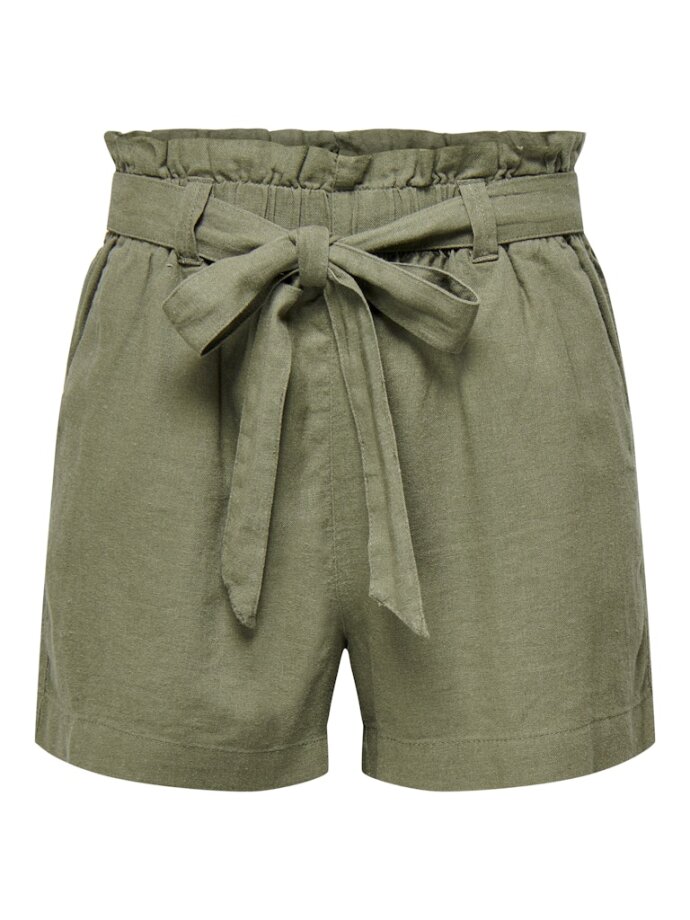 JDY - JDYSAY MW LINEN BELT SHORTS