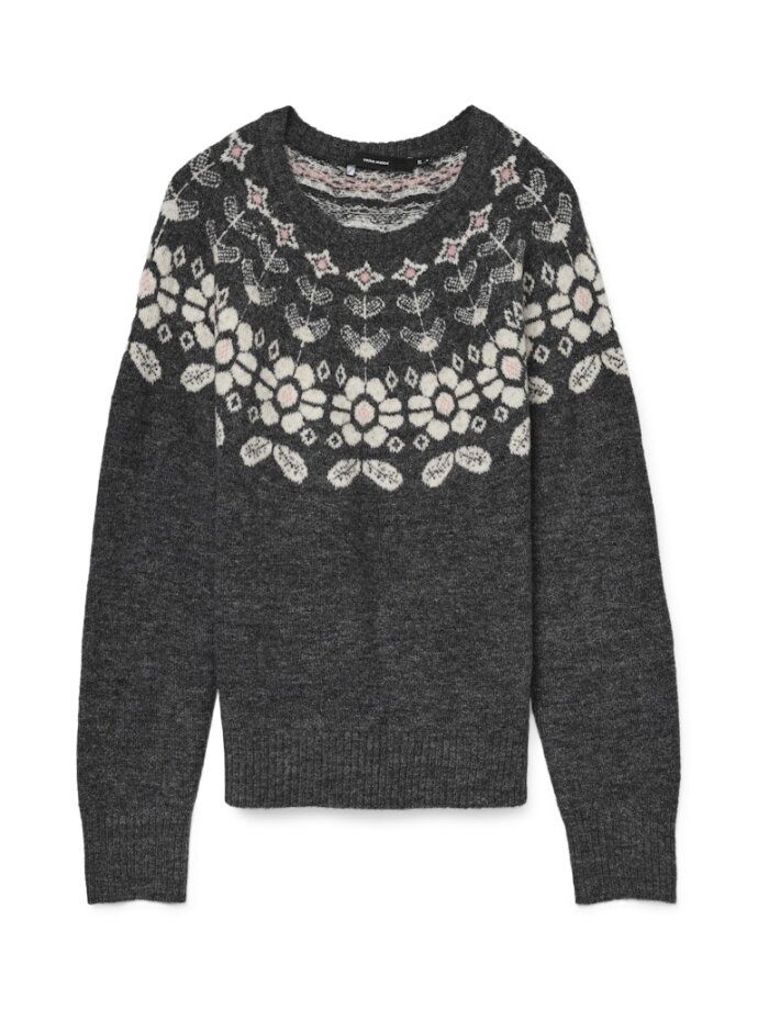 VERO MODA - VMSIMONE LS NORDIC PULLOVER GA
