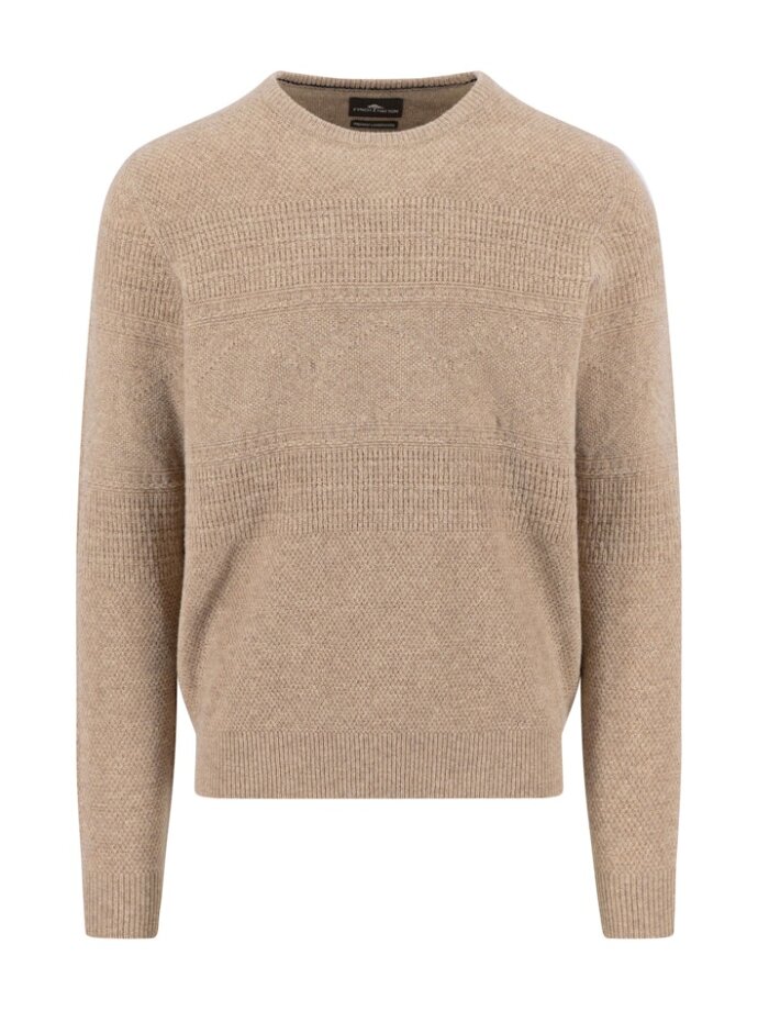 FYNCH-HATTON - O-Neck, structure,La mbswool*R