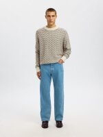 SELECTED - SLHKEITH LS KNIT RELAXED CREW