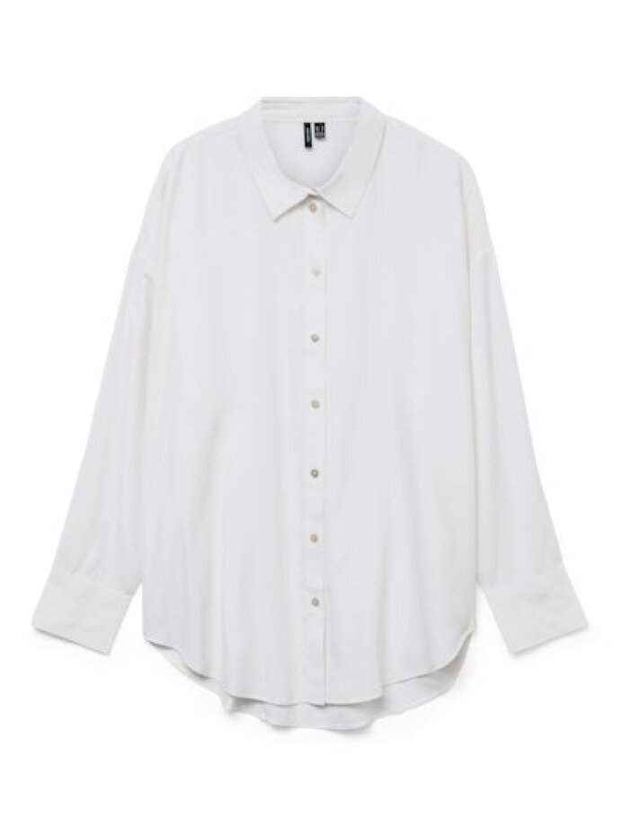 VERO MODA - VMNORA LS OVERSIZE SHIRT WVN N