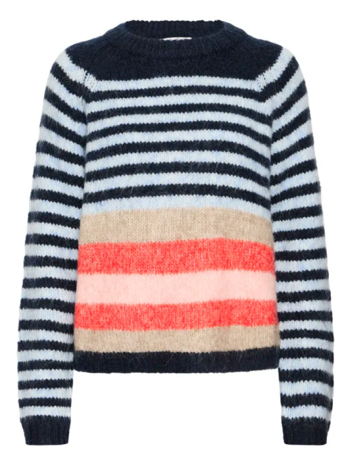 PULZ - PZABENA STRIPED PULLOVER