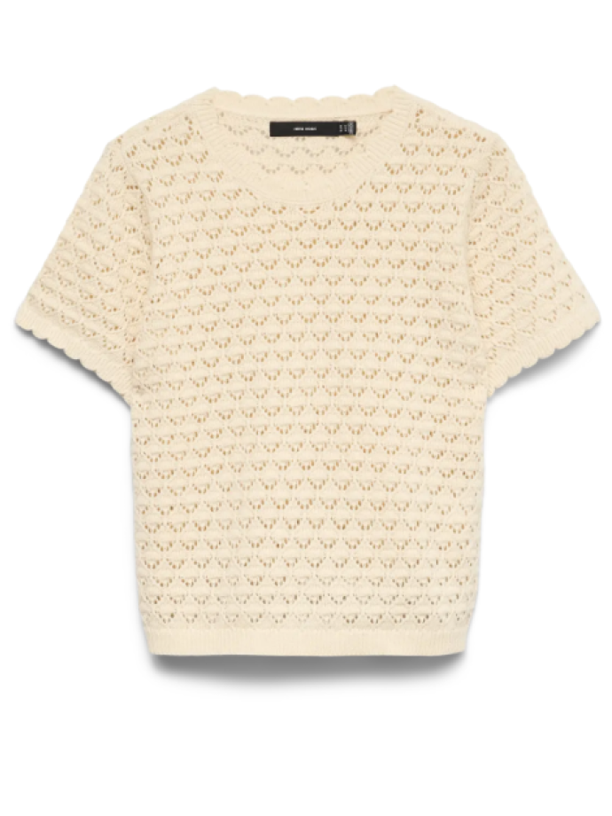 VERO MODA - VMJAQUELINE SS O-NECK TOP BOO