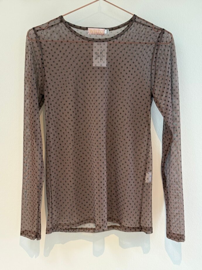 THREE M - Sarah mesh blouse with dots THREE M - Sarah mesh blouse with dots