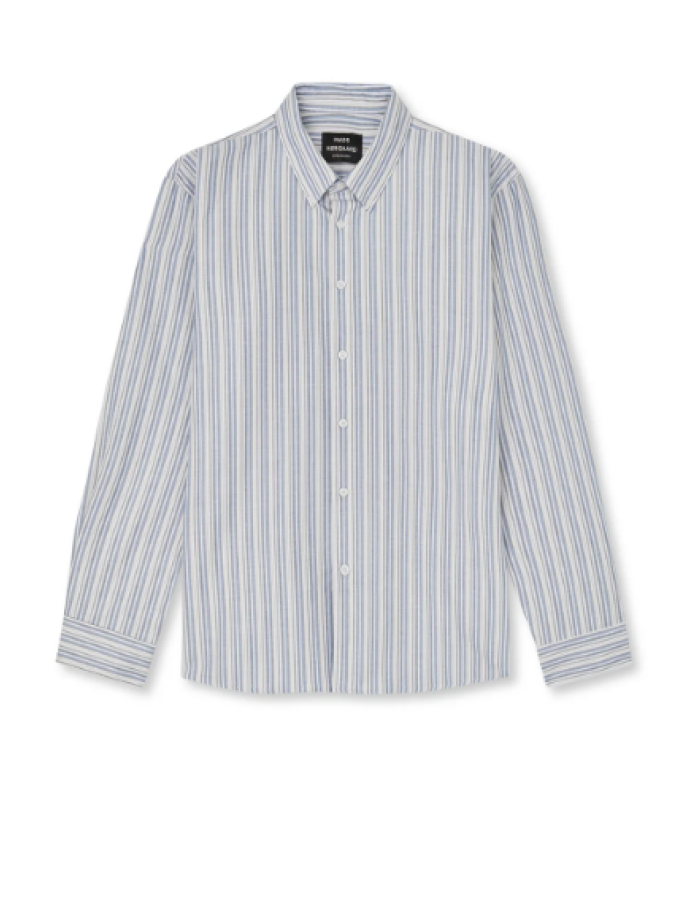 Mads Nørgaard - Cotton Oxford Sune Stripe Shir Mads Nørgaard - Cotton Oxford Sune Stripe Shir