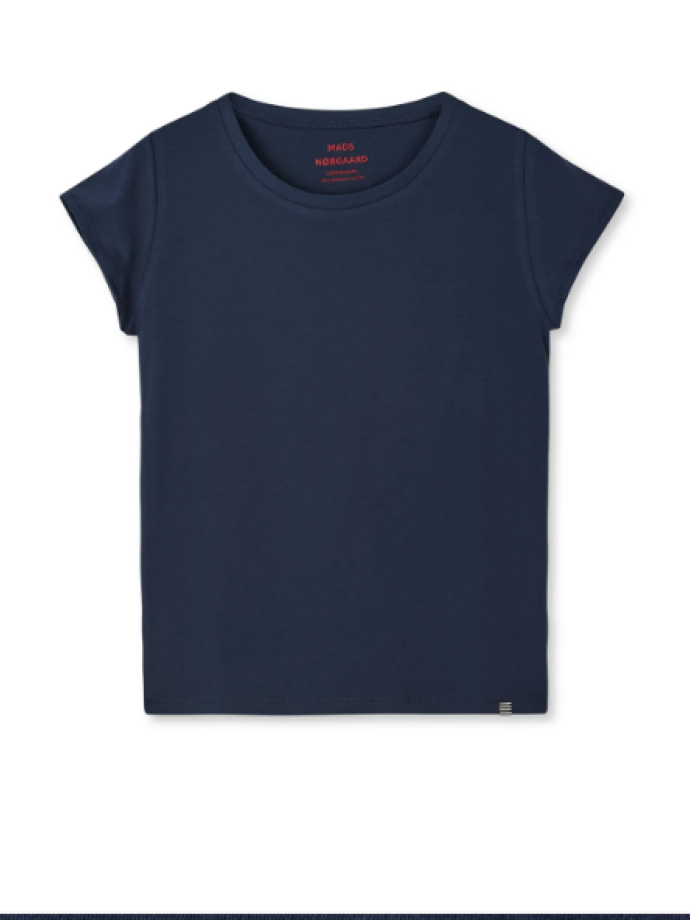 MADS NØRGAARD Dame - Fine Jersey Teasy Tee FAV MADS NØRGAARD Dame - Fine Jersey Teasy Tee FAV