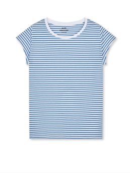Mads Nørgaard - Fine Jersey Teasy Tee Stripe