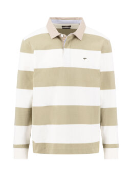 FYNCH-HATTON - Rugby Polo Stripe Offwhite