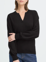 PULZ - PZSARA LS FLOUNCE PULLOVER 50 PULZ - PZSARA LS FLOUNCE PULLOVER 50