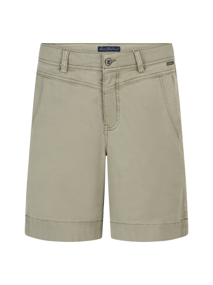 RED BUTTON - Sara Short Lyocell Twill High