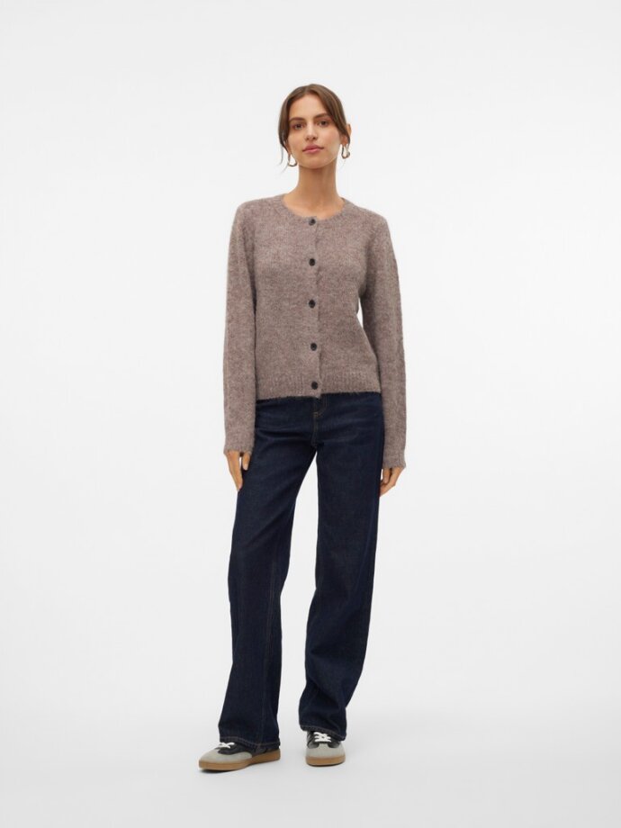 VERO MODA - VMNOVAH LS O-NECK BUTTON CARDI VERO MODA - VMNOVAH LS O-NECK BUTTON CARDI