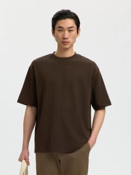 SELECTED - SLHLOOSEOSCAR SS O-NECK TEE NO