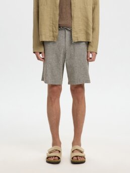SELECTED - SLMREGULAR-BRODY LINEN BLD SHO