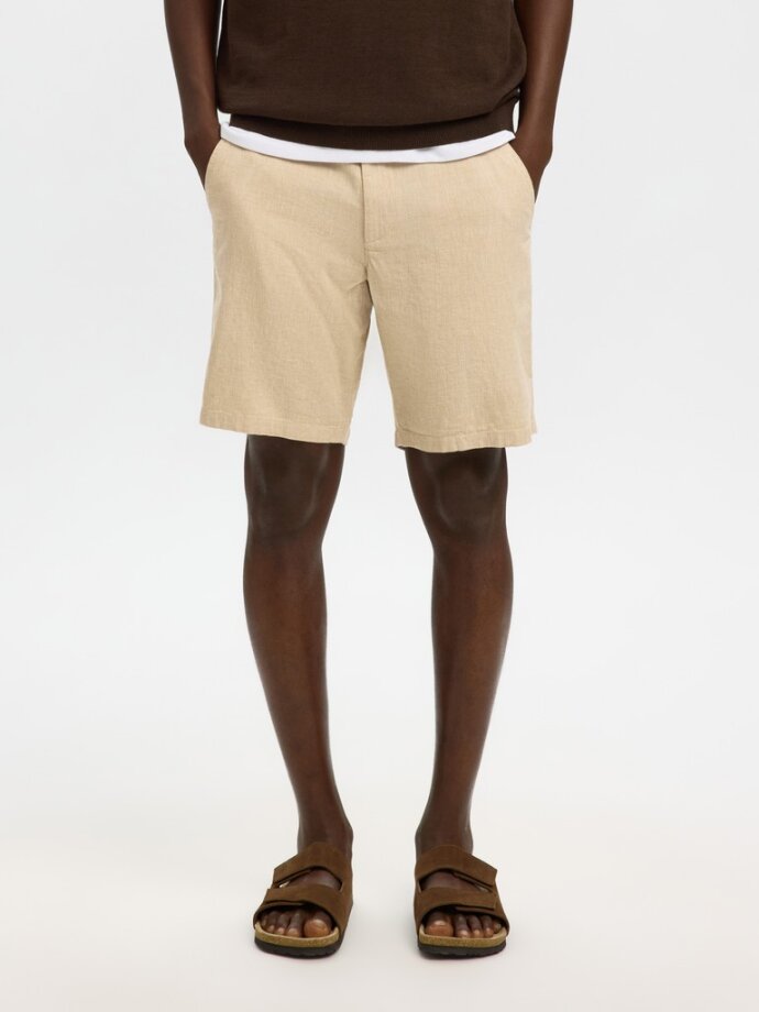 SELECTED - SLHREGULAR-BRODY LINEN SHORTS