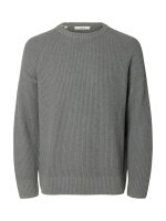 SELECTED - SLMBRAUN KNIT RLX RIB CREW NECK SELECTED - SLMBRAUN KNIT RLX RIB CREW NECK