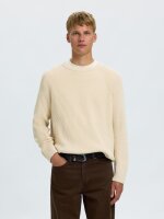 SELECTED - SLMBRAUN KNIT RLX RIB CREW NECK SELECTED - SLMBRAUN KNIT RLX RIB CREW NECK
