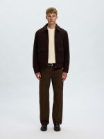 SELECTED - SLMBRAUN KNIT RLX RIB CREW NECK SELECTED - SLMBRAUN KNIT RLX RIB CREW NECK