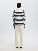 SELECTED - SLMRELAXJACK STRIPE LS POLO