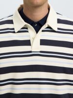 SELECTED - SLMRELAXJACK STRIPE LS POLO