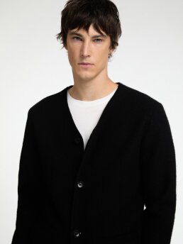 SELECTED - SLMJIN BOILED WOOL CARDIGAN