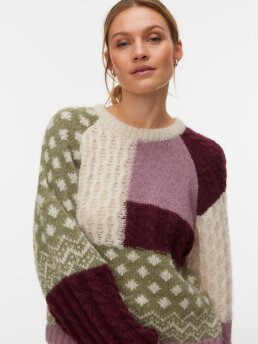 VERO MODA - VMKRISTIN LS O-NECK PULLOVER B