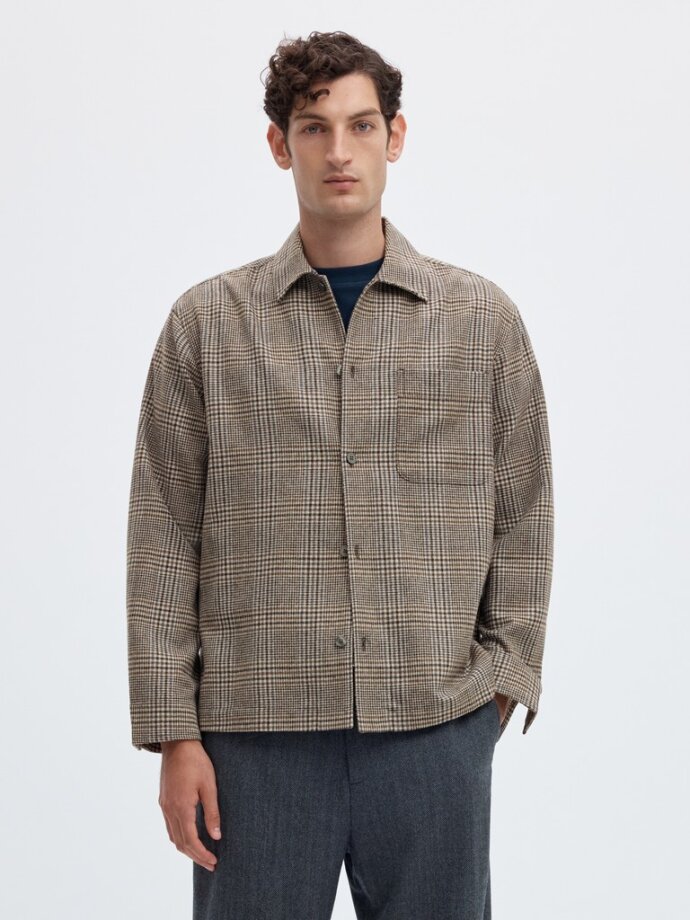 SELECTED - SLMRLXSVEND WT CHECK WOOL SELECTED - SLMRLXSVEND WT CHECK WOOL